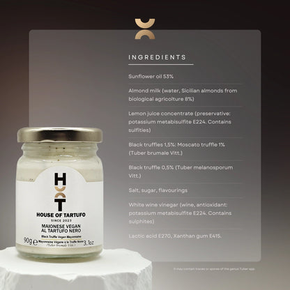 Mayonnaise végétalienne à la truffe noire